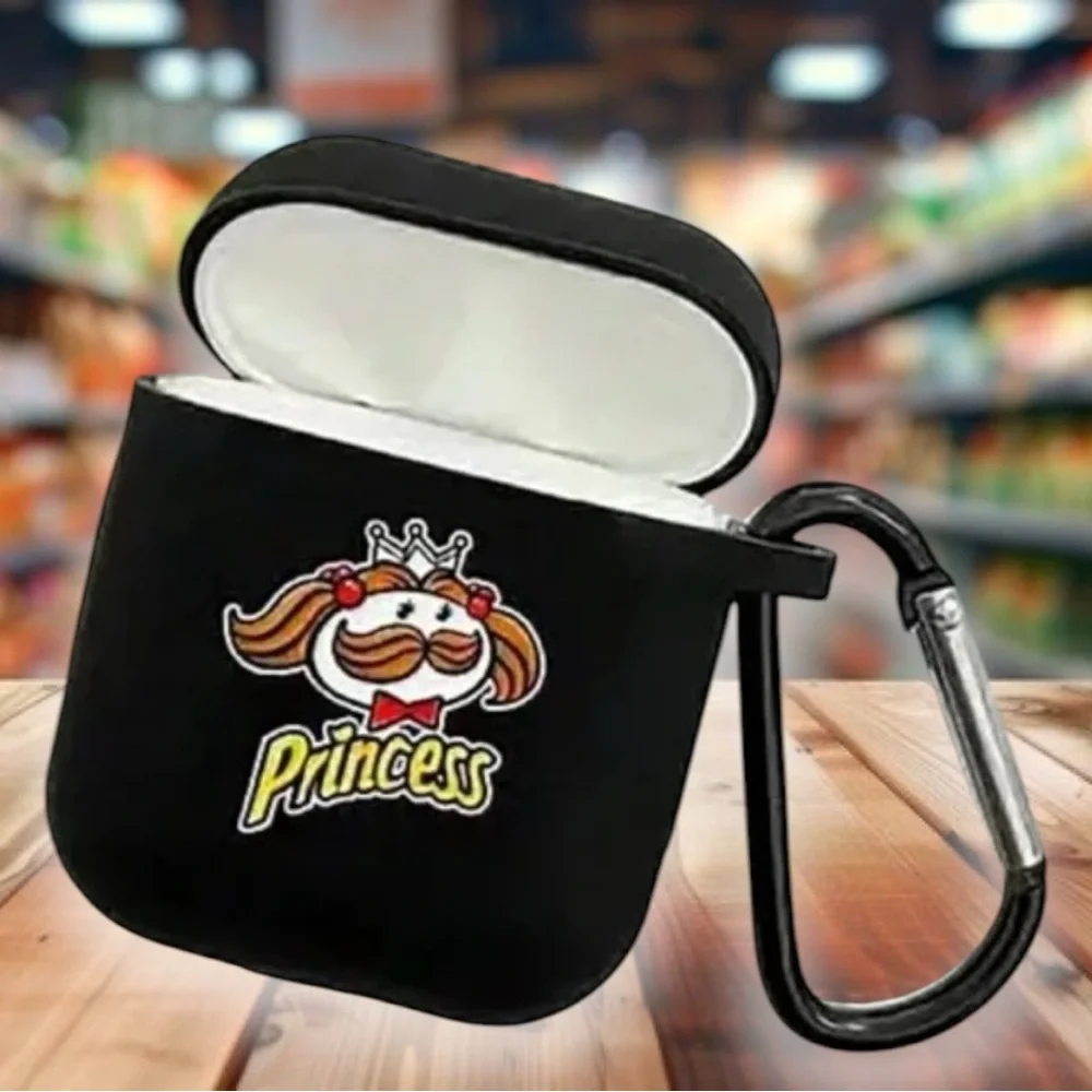 Pringles Cartoon Airpods Case 1 or 2 Generation‎ Silicone earphone buds cover
